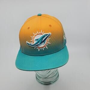 New Era Aqua Orange Miami Dolphins 9FIFTY Snapback Hat NFL Football New no tags